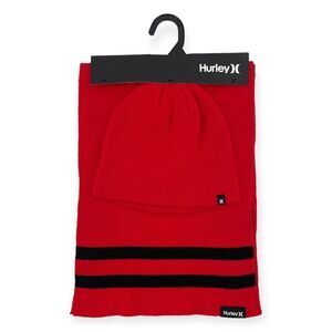 ~Hurley New Yorker Beanie Scarf Set NWT